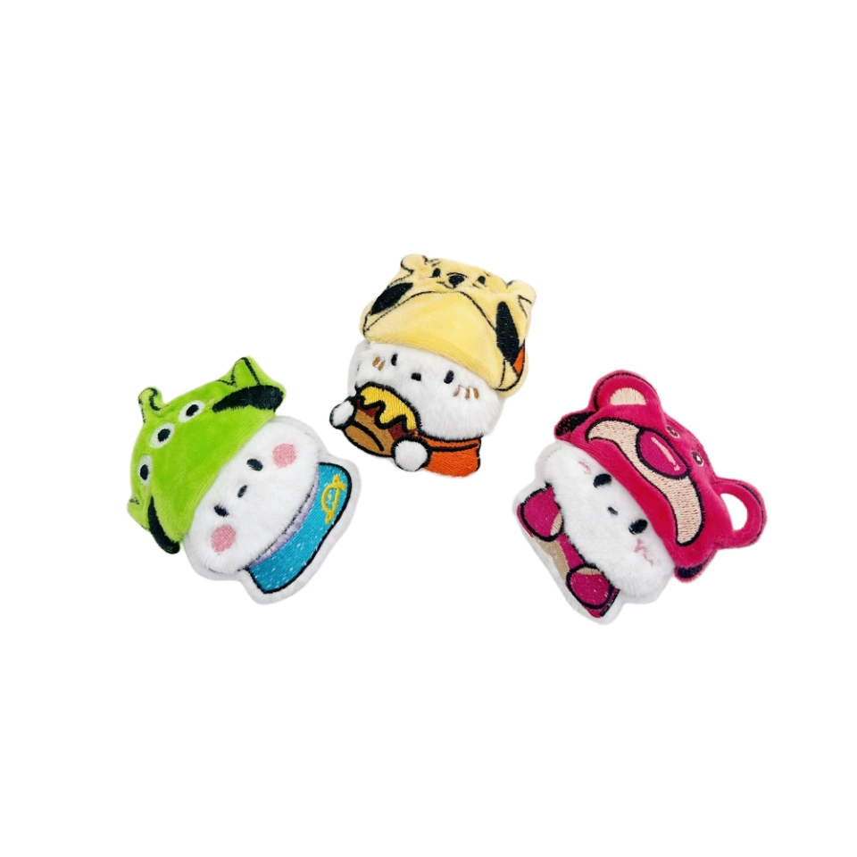  Cartoon plush hat, doll, brooch, bag, pack, decorations, scarf with accessories, handmade
