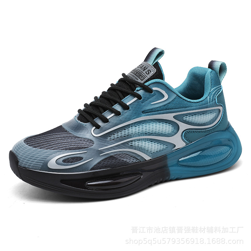 Zapatos de hombre otoño deportes transpirables zapatillas de fondo suave absorción de choque botón giratorio nuevo Putian zapatos casuales al aire libre zapatos de moda