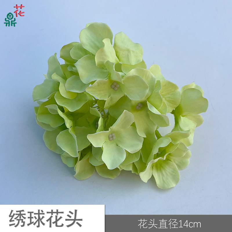 74 수국 머리 YY 부드러운 녹색