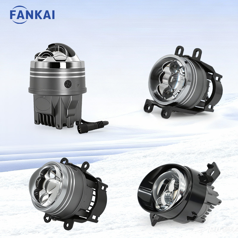 3.0 pulgadas transfronterizas X1S tres lentes de doble luz LED de tres colores FOG LAMP LENS conversión de luz superbrillante