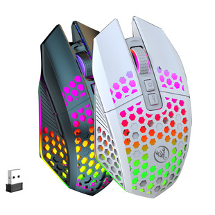 T500 cave mouse 2.4g luminous Rechargeable Wireless Mouse mute design light Office mouse wholesale