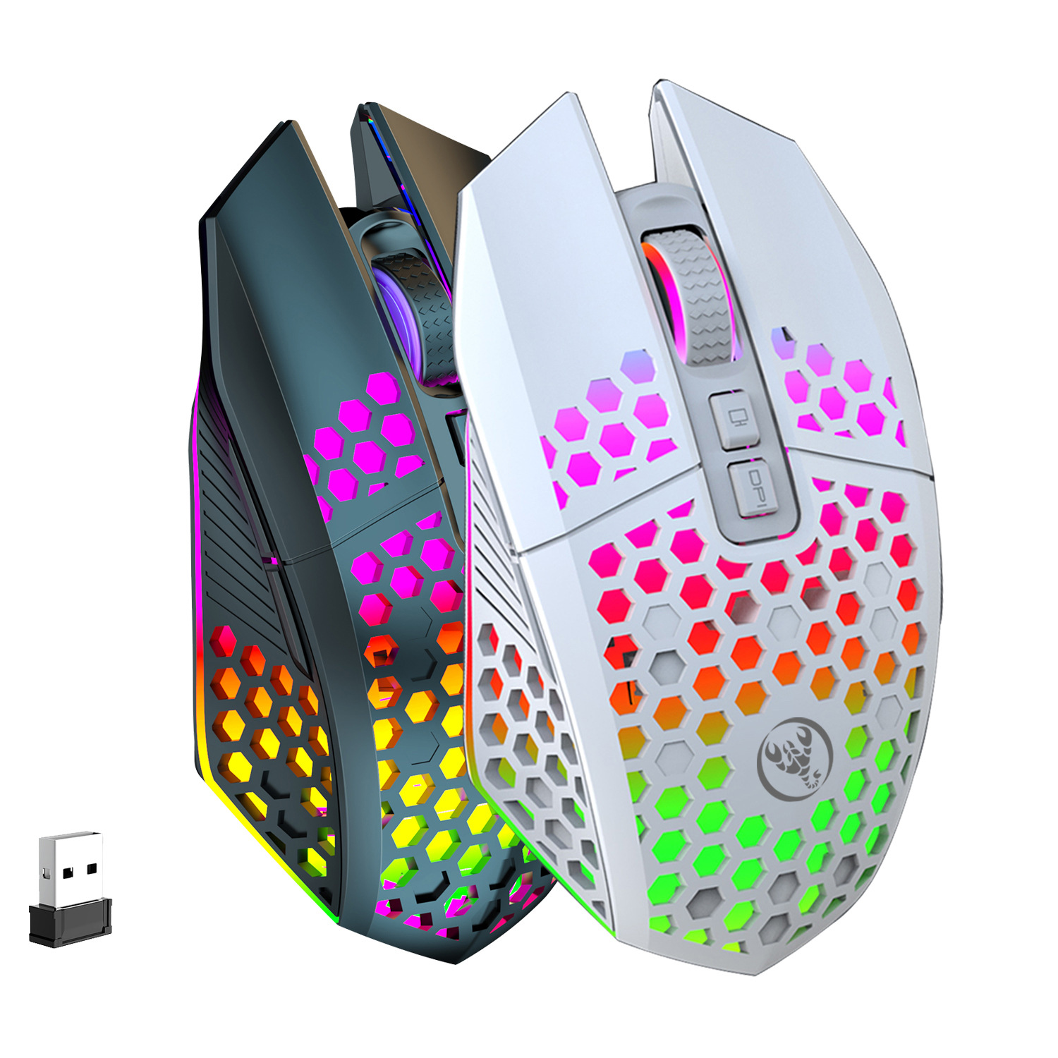T500 Cave 2.4G Luminous and Rechargeable Wireless Silent Design Lightweight Office Mouse_voghion.com