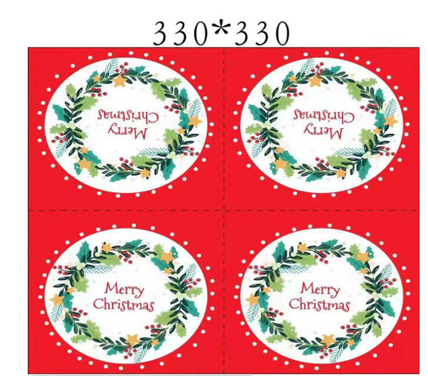 عيد الميلاد شجرة عيد الميلاد ورق حزب، حفلة ملصقات هدايا 24 قطعة display picture 3