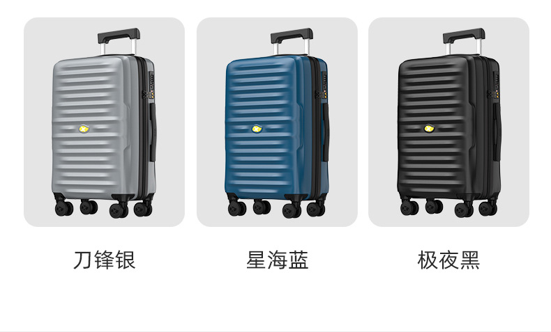 Vali nhựa PC cao cấp chống rơi, dung tích lớn, có khóa số, size 20/24/28 inch — Chất liệu PC cao cấp màu bạc chi tiết 21