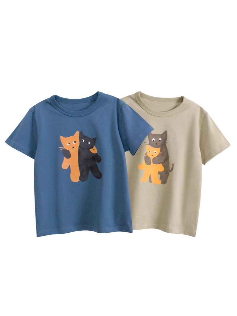 27kids Ropa Infantil Moderna, Nueva Colección Verano 2026, Camiseta de Manga Corta para Niños, Ropa para Niños al por Mayor