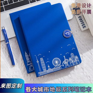 Cultural and Creative Gift Box, City Landmark, Customized Business Notebook Set, High-End Souvenir Coffee Cup Gift Box, Souvenir Gift