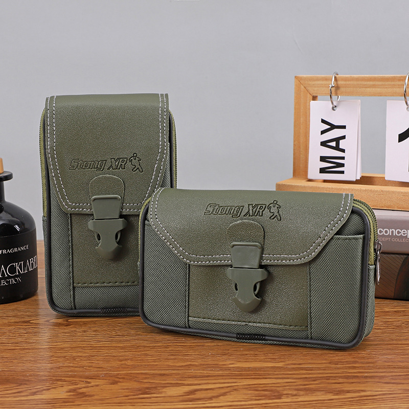 Mobile Phone Bag Men's Waist Bag for Going Out Wear Multi-functional Wearing Belt Mobile Phone Case Vertical Middle-aged and Elderly Mini Bag