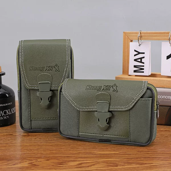 Mobile Phone Bag Men's Waist Bag for Going Out Wear Multi-functional Wearing Belt Mobile Phone Case Vertical Middle-aged and Elderly Mini Bag
