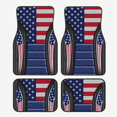 Mat Wear-resistant in stock, Avtomobil döşəmə paspasları - cartoon-car-floor-mats-23-3344cm-two-piece-set