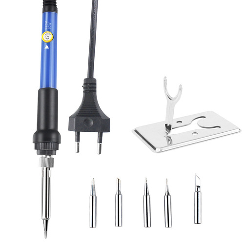 Cross-border temperature-adjustable soldering iron 60W internal heating European standard 220V electronic soldering pen soldering pen tool set