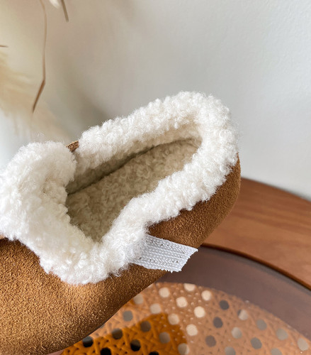 {15–30 Size} Kids' Birkenstock Shoes Winter Fleece-Lined Warmth-Keeping Girls' Tods Shoes Baby Cotton Shoes Little Kids' & Infant Footwear