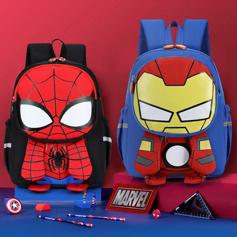 Kindergarten school bag 2024 new baby boy 3-5-6 years old small class boy cute school bag spider children's school bag