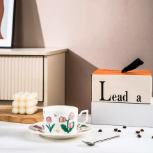 北欧陶瓷咖啡杯碟套装小清新家用牛奶喝水杯子办公室下午茶杯水杯