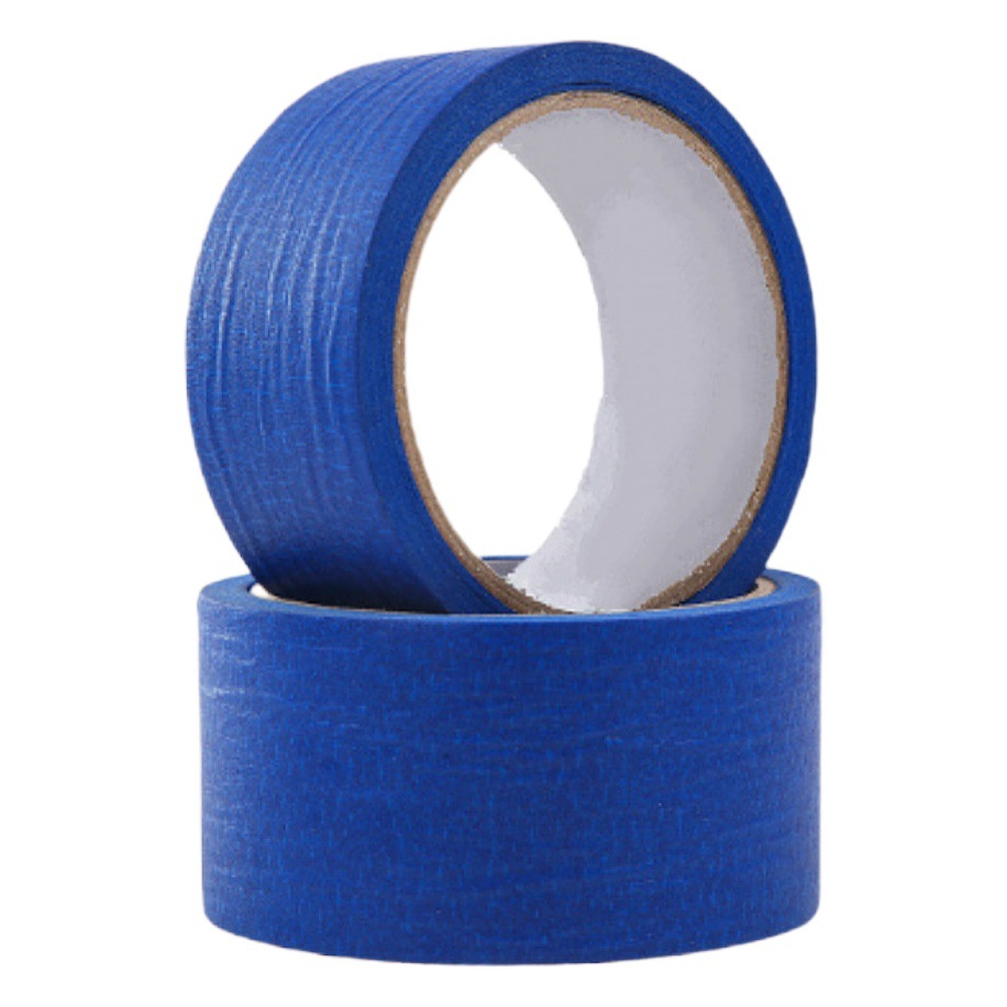 Cinta adhesiva de enmascarar azul resistente a los rayos UV para mayoristas de Amazon/ sitios web independientes/ comercio transfronterizo, cinta adhesiva de enmascarar para pintura en aerosol.