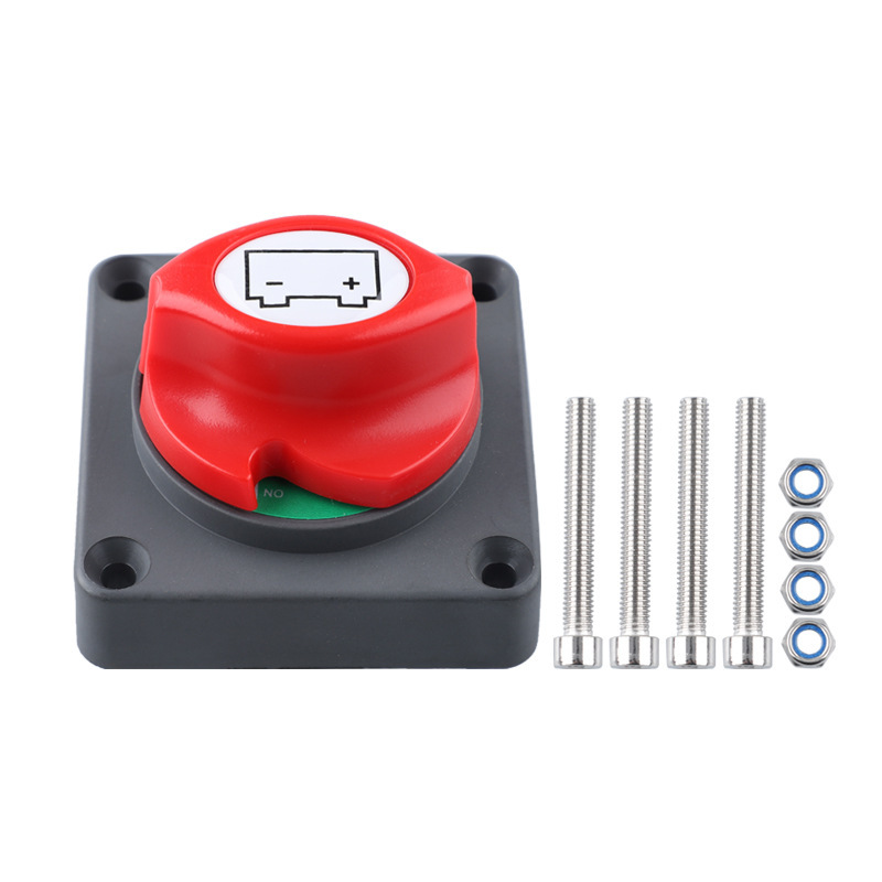 Ultra-thin low-profile power-off switch 12V24V for car batteries, power-off protection against leakage, high-current use in yachts and mechanical equipment