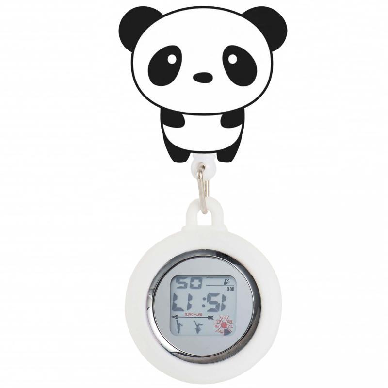Reloj de enfermera de estiramiento multifuncional luminoso fuerte reloj colgante reloj electrónico digital retráctil de dibujos animados lindo clip cronómetro reloj de bolsillo