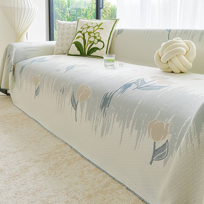 Sofa Slipcover Fresh Cloth, Used Summer As A Cool-touch Mat, Sofa Towel, Cushion, Backrest, And Armrest Cover All In One Piece_voghion.com