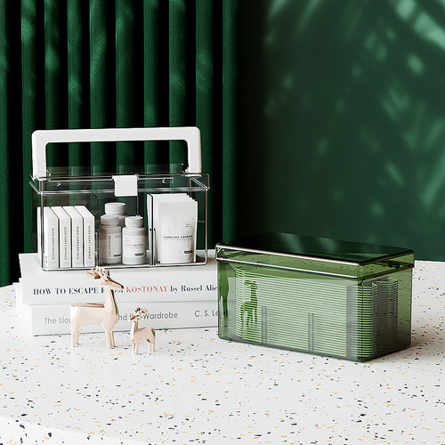 Medical box household medicine storage box home first aid emergency medical large capacity transparent luxury medicine box
