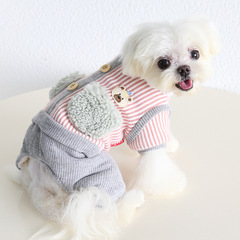 Petstyle 小熊坎肩绒四脚衣 2025秋冬新款 狗狗猫咪服装宠物狗衣