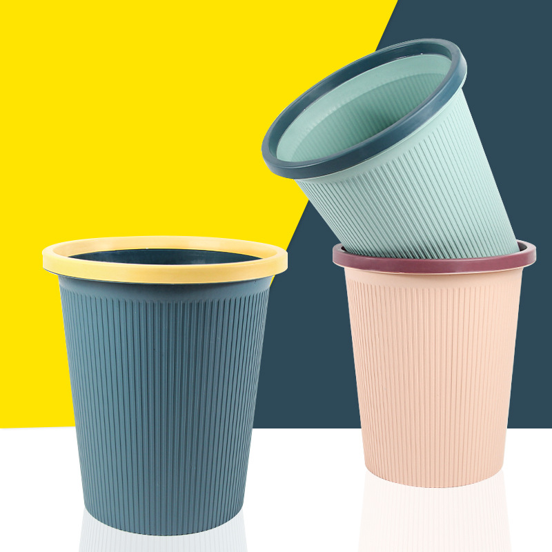 INS presión creativa anillo clasificación basura puede hogar de alto aspecto baño cocina al por mayor simple cesta de papel grande comercial