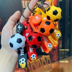 創意的なサッカーのキーホルダーはミニバスケットボールペンダントPVC軟膏記念品の装飾活動の贈り物の卸売りをシミュレーションします。