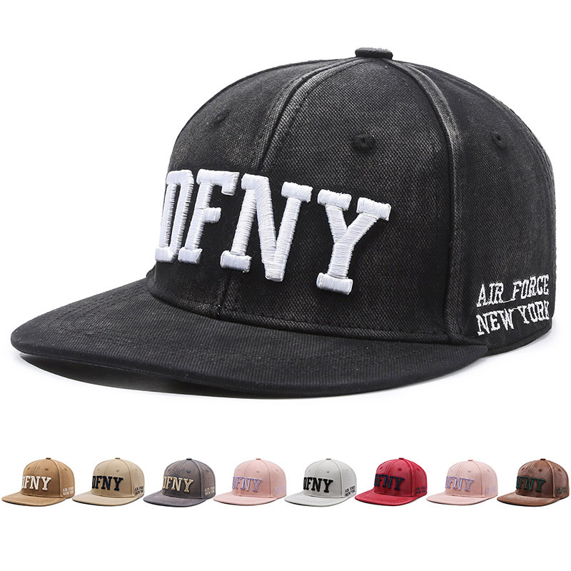 Nuovo parasole alla moda con lettera ricamata Hip Hop per uomo e donna, per il tempo libero all'aperto, versatile, con visiera piatta_voghion.com