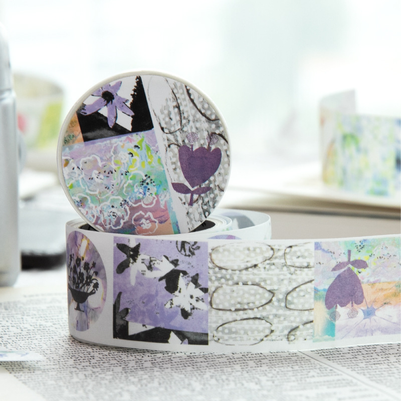 Yanji y cinta troquelada de papel serie de empalme desordenada multiestilo cuka material decorativo cinta adhesiva