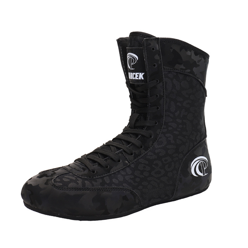 Factory Direct Sales Hot-Selling Cross-Border New Children's Boxing and Wrestling Shoes Indoor Training Shoes Dropshipping Fashionable and Lightweight