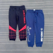 休闲男童长裤2025年春季单款中大童卫裤裤外贸工厂蜘蛛侠
