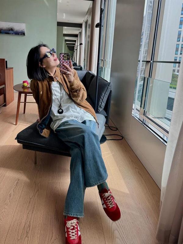 高颜值绿色复古德训鞋女2025新款夏季系带百搭平底阿甘休闲运动鞋|undefined