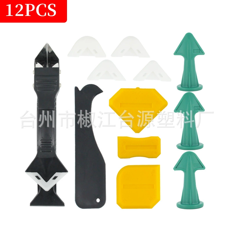Набор инструментов для герметика Набор из 12 предметов Инь и Ян угловой скребок клеевая насадка для удаления герметика