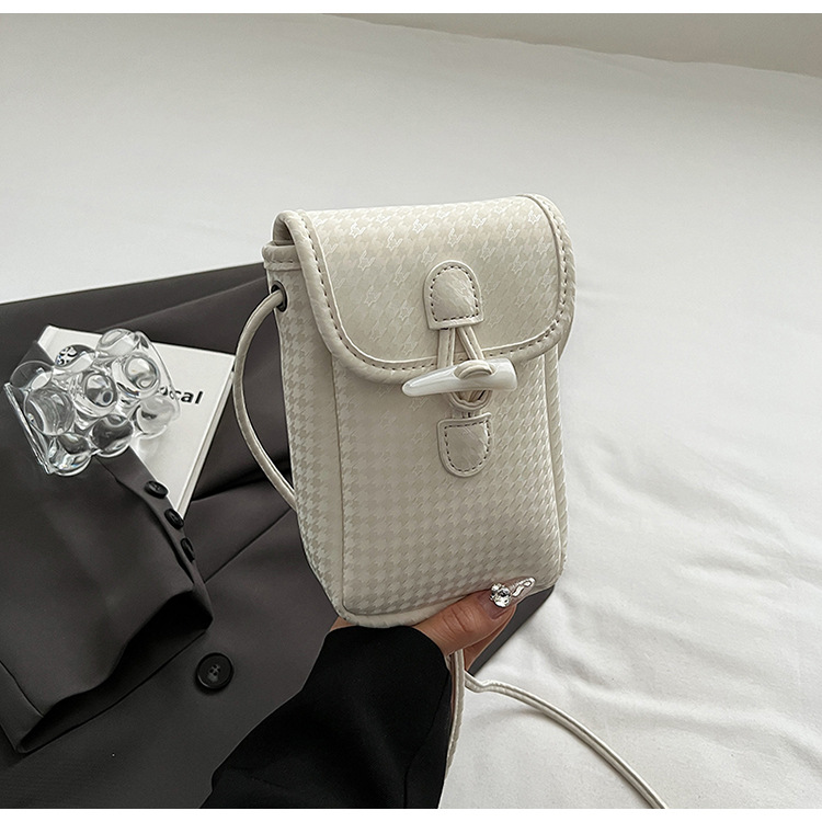 Mobil crossbody til kvinder 2024 nyt sans niche design alsidig afslappet og moderigtig enkelt skulder lille firkantet_voghion.com