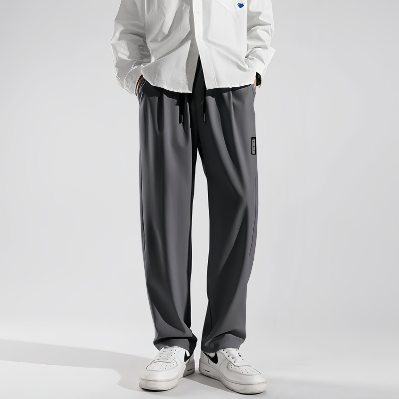 Silk quick dry summer thin elastic breathable travel sports trousers…