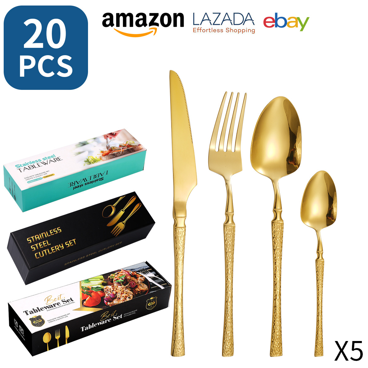 금 20 조각 (5 명)