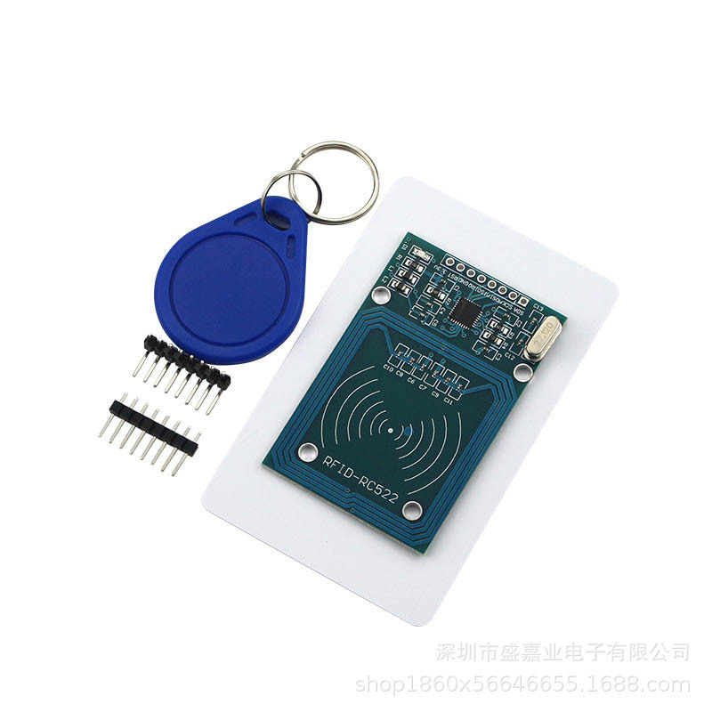 MFRC-522 + ホワイトカードrc5 22 rfid無線icカード誘導モジュールはs50復旦カード、鍵を送る|undefined