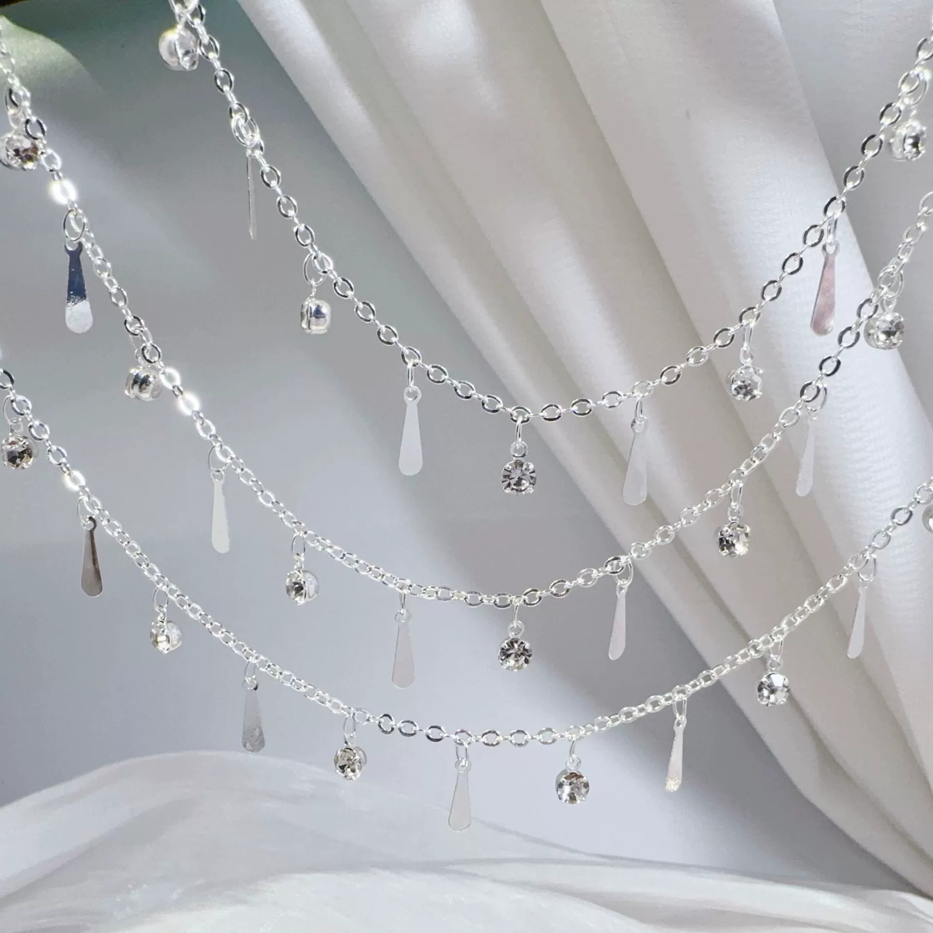 Chain drop-shaped handmade, hair accessory, DIY