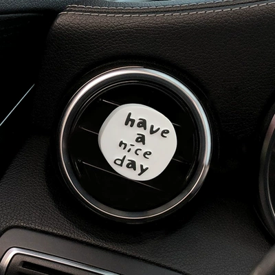 Car Perfume Aromatherapy – accessories decoration fragrance Stone - white-niceday