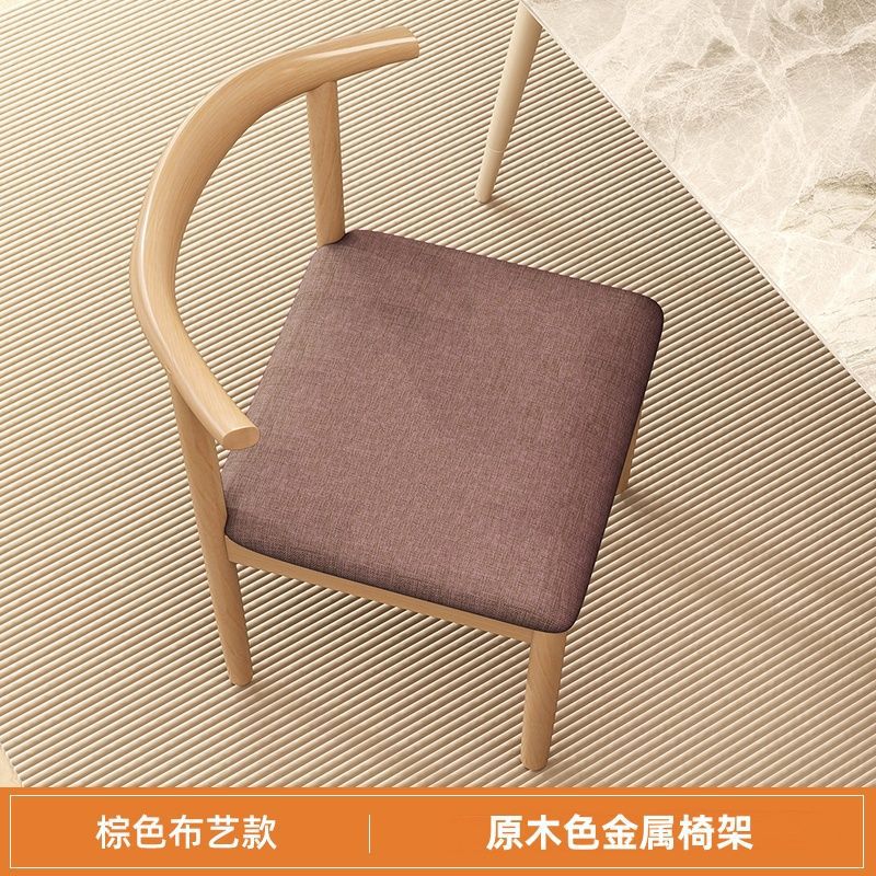 2024 핫스타일 혼체어(브라운 패브릭) 우드컬러 의자프레임