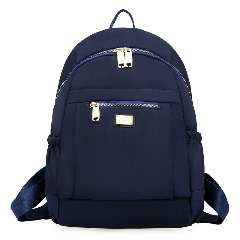 Multi-capa ligera de gran capacidad madre bolsa de viaje de ocio al aire libre de las mujeres mochila portátil simple contraste de color mochila