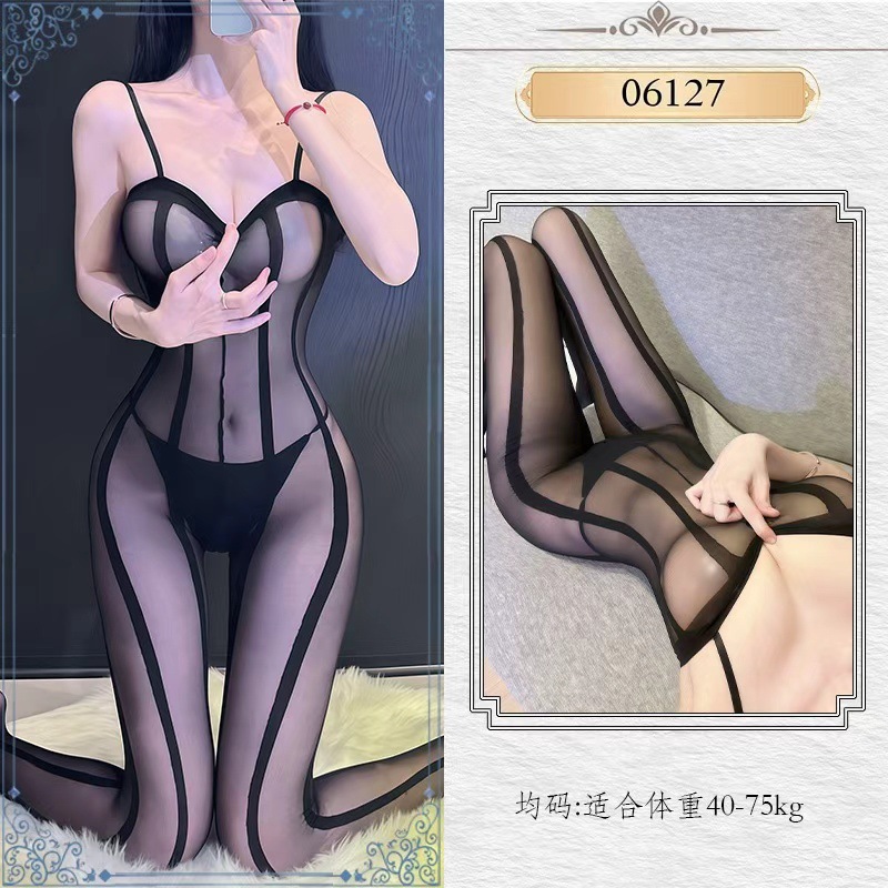 Yue mariposa calcetines sexuales parejas coqueteando sexy ropa interior uniforme seducción nuevo conjunto de pijamas de calcetines de red europea y americana