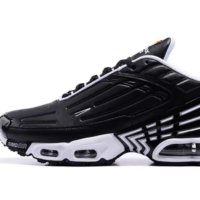 Transfronterizos exclusivos para TN3 zapatos de cojín de aire de cuero para hombres y mujeres, zapatos deportivos casuales de empalme PLUS3 zapatos de carrera de comercio exterior