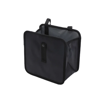 Car seat storage bag cross-border square PE board car Oxford cloth hanging storage trash can (Car storage bag/box) - black