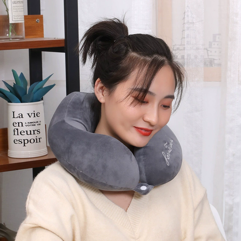 Современная Простая Дорожная Подушка для хранения самолетов Магнитная ткань Здравоохранение U-образная подушка Пена с эффектом памяти креативная подушка для шеи Заводская поставка
