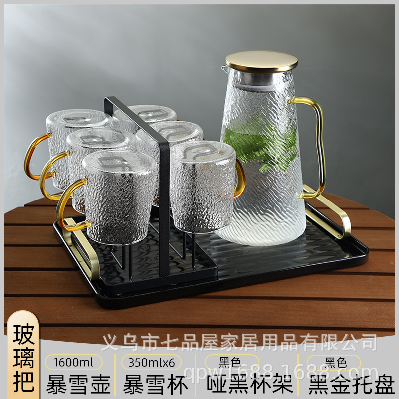 tetera de agua fría, vidrio resistente a altas temperaturas, tetera de té fría de jugo de fruta de gran capacidad, botella de agua hervida, tetera de té doméstica resistente al calor a prueba de explosiones image 23