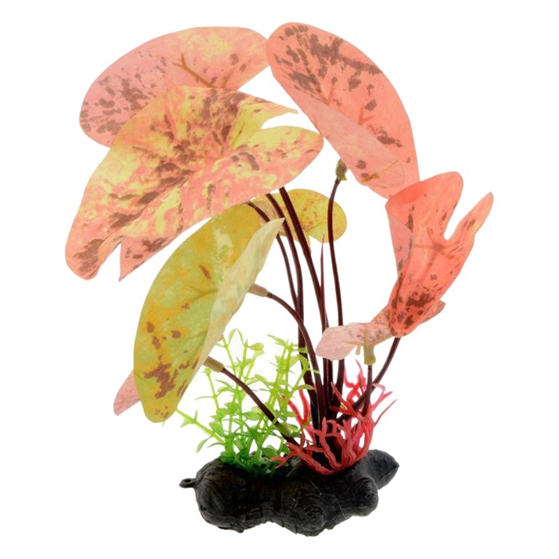 Simulación acuario acuario acuario paisajismo decoración plástico hierba simulación cocotero caja de reptil planta de paisajismo de eneldo verde