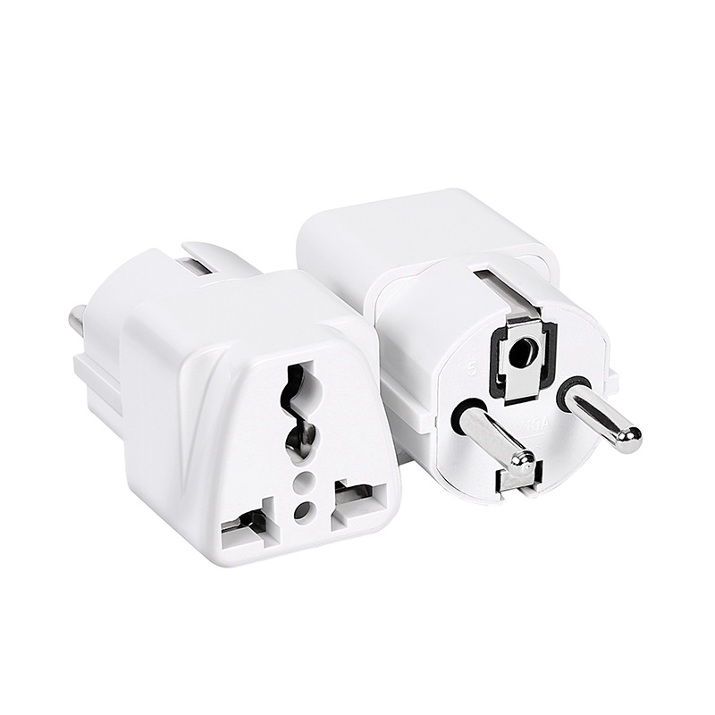 Enchufe de conversión estándar alemán Enchufe de viaje europeo Enchufe de múltiples funciones estándar europeo Francés Corea del Sur Enchufe ruso Cobre