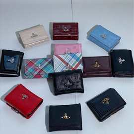 2025新款西太后土星三折钱包零钱包证件包简约多卡位