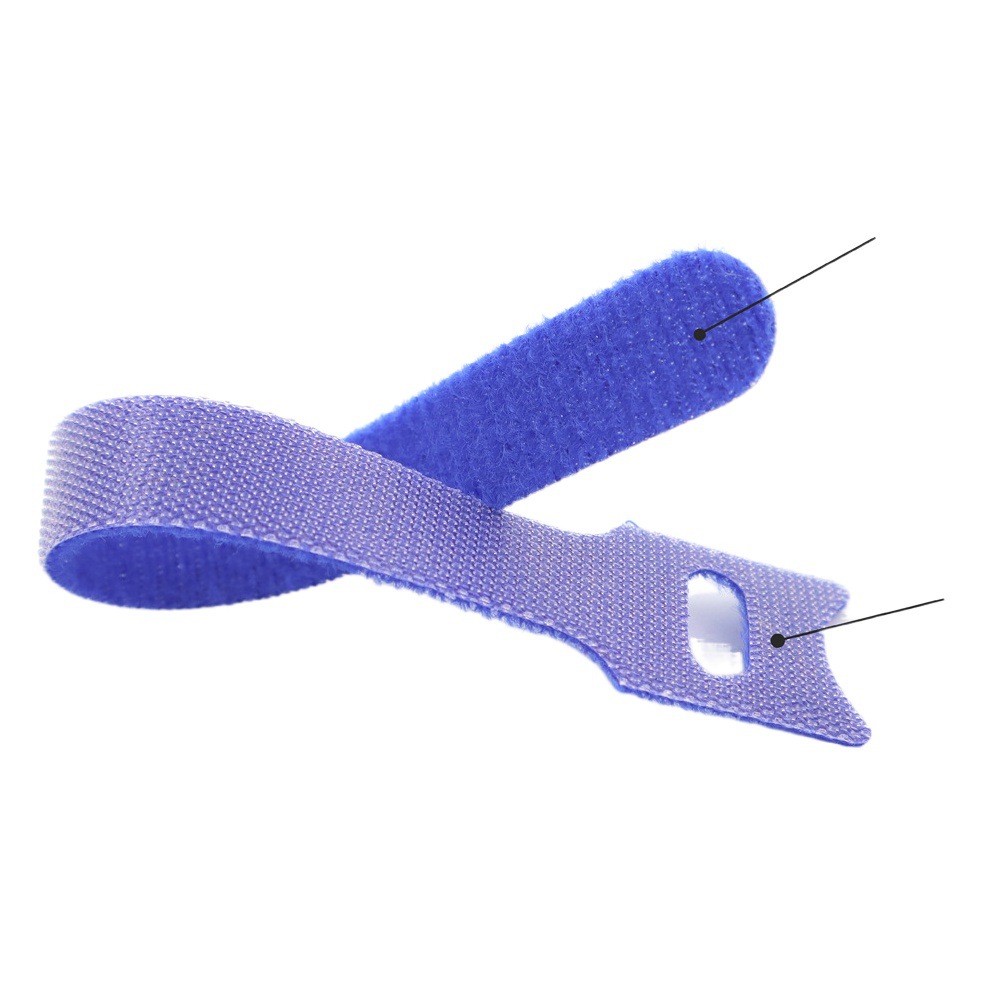 Nylon back-to-back Velcro ribbon self-adhesive color data cable storage cable strap T-type Velcro ribbon
