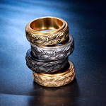 Ретро мужское трендовое дизайнерское кольцо, простой и элегантный дизайн