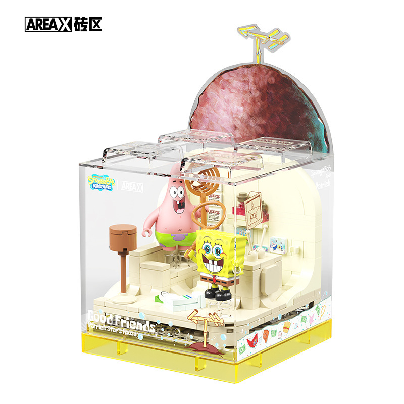 AREAX brick area Sponge children's constructor, box, toy, Birthday gift